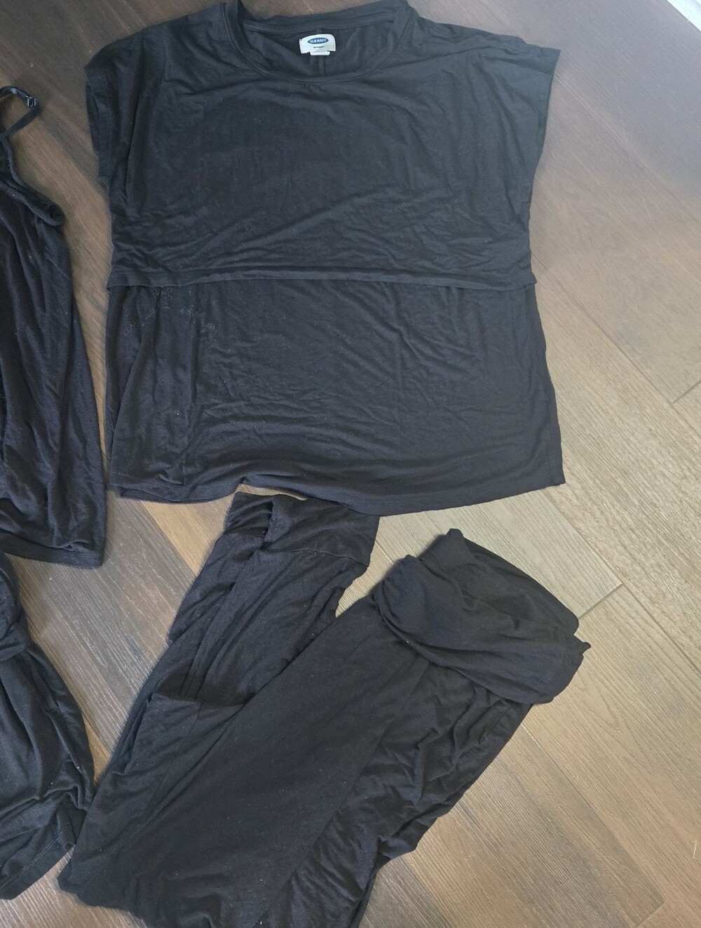 Bundle Of 4, Old Navy Maternity & Nursing Black Women's Pajama Set